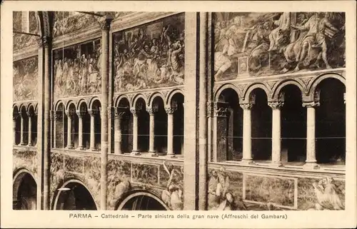 Ak Parma Emilia Romagna, Cattedrale, parte sinistra della gran nave, Architekturdetail