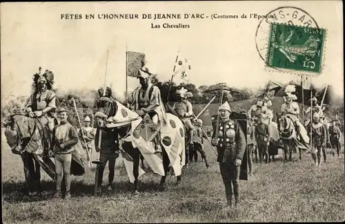 Ak Frankreich, Fetes en l'Honneur de Jeanne d'Arc, Les Chevaliers