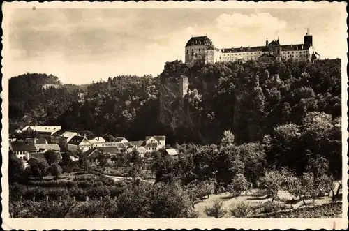 Ak Vranov nad Dyjí Frain an der Thaya Südmähren, Blick auf den Ort