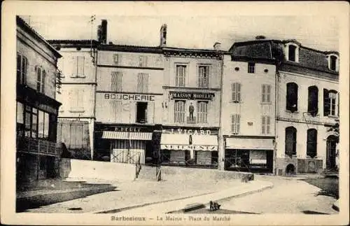 Ak Barbezieux Saint Hilaire Charente, La Mairie, Place du Marché