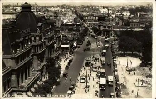 Foto Ak Buenos Aires Argentinien, Blick auf eine belebte Straße