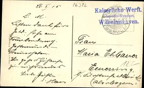 Ak Wilhelmshaven in Niedersachsen, Marine Infanterie, Aufziehen der Wache, Kriegsjahr 1914/15