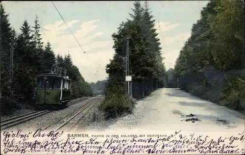 Ak Barmen Wuppertal in Nordrhein Westfalen, Bergbahn, Anlagen