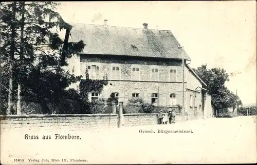 Ak Flomborn in Rheinland Pfalz, Großh. Bürgermeisterei