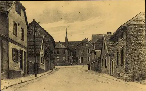 Ak Ober Olm in Rheinhessen, Straßenpartie