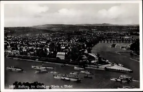 Ak Koblenz am Rhein, Deutsches Eck