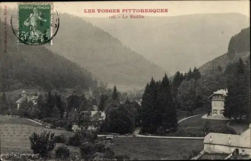 Ak Le Rudlin Plainfaing Vosges, Vue generale