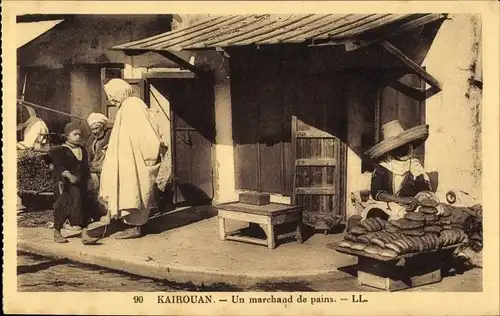 Ak Kairouan Tunesien, Un marchand du pains