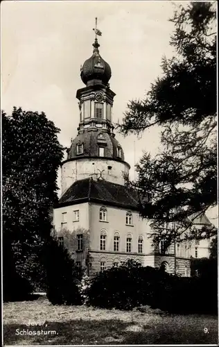 Ak Jever in Oldenburg Friesland, Schlossturm, Park