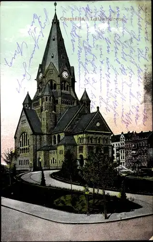 Ak Chemnitz in Sachsen, Lutherkirche