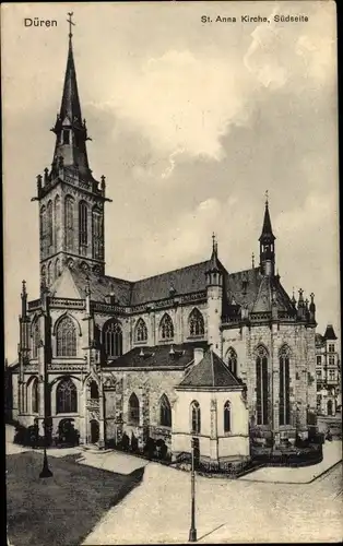 Ak Düren im Rheinland, St. Anna Kirche, Südseite