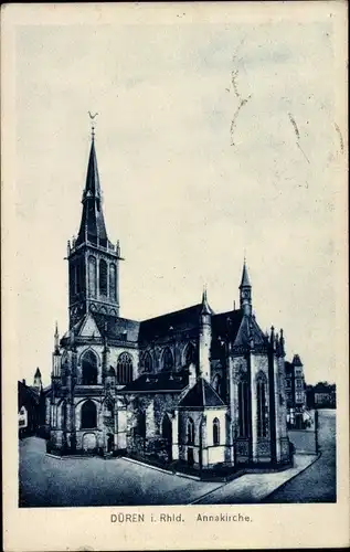 Ak Düren im Rheinland, St. Anna Kirche, Südseite, Chor