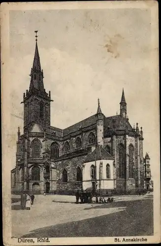 Ak Düren im Rheinland, St. Anna Kirche, Südseite, Chor