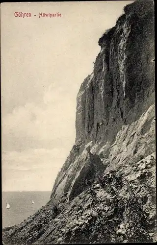 Ak Ostseebad Göhren auf Rügen, Höwtpartie