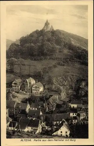 Ak Altena im Märkischen Kreis, Partie aus dem Nettetal mit Schlossberg