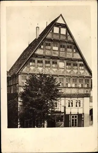 Ak Bad Salzuflen in Lippe, Bürgerhaus, Fassade, Fachwerk
