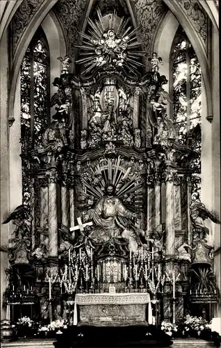 Ak Obernhof an der Lahn, Kloster Arnstein, Herz Jesu Altar