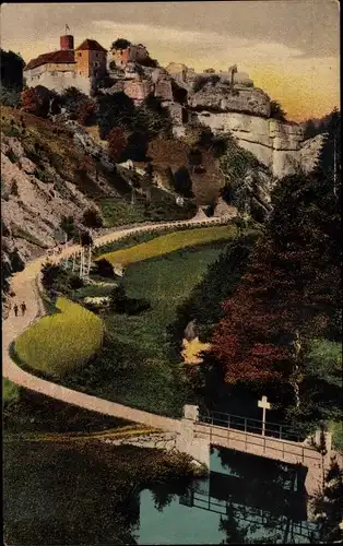 Ak Ahorntal in der Fränkischen Schweiz, Burg Rabenstein