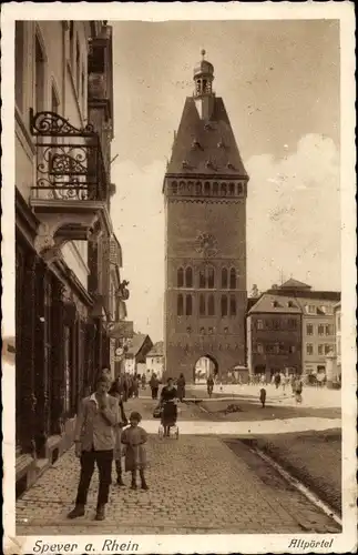 Ak Speyer am Rhein, Altpörtel, Turm