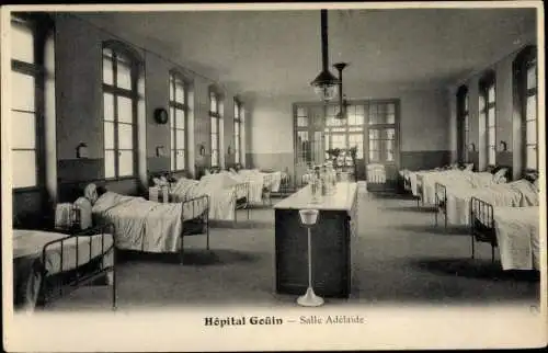 Ak Clichy Hauts de Seine, Hopital Gouin, Salle Adelaide