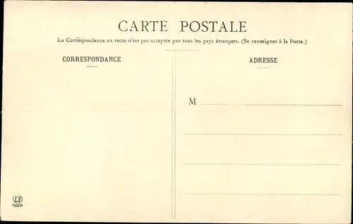 Ak Luchon Haute Garonne, le Pas de l'Escalette pres Venasque, Pferd, Mann