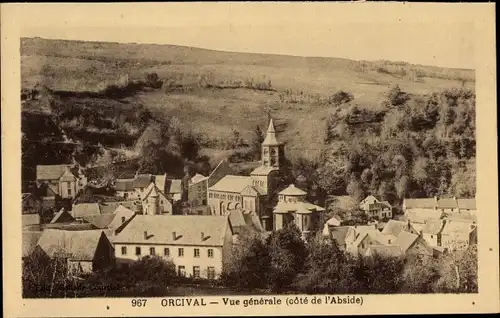 Ak Orcival Puy de Dôme, vue générale, côté de l'Abside