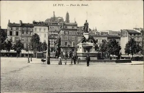 Ak Le Puy en Velay Haute Loire, Place de Breuil