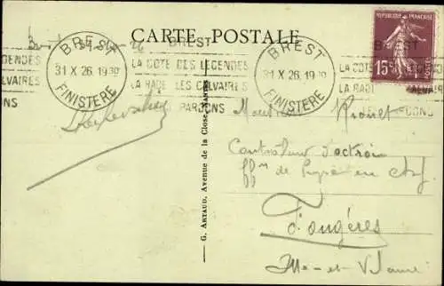 Ak Brest Finistère, la Rade et l'Escarde