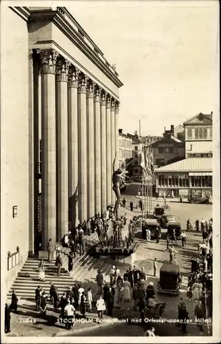 Ak Stockholm Schweden, Konserthuset med Orfeusgruppen