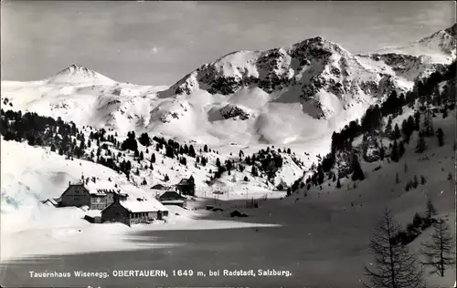 Ak Radstadt in Salzburg, Tauernhasu Wisenegg, Obertauern, Winter