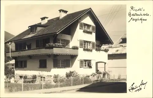 Ak Mayrhofen im Zillertal Tirol, Riedl's Gartenhaus