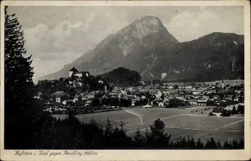 Ak Kufstein in Tirol, Stadtansicht gegen Pendling