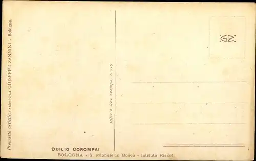 Künstler Ak Corompai, D., Bologna Emilia Romagna, S. Michele in Bosco