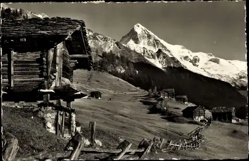 Ak Evolène Kanton Wallis, Paysage a la Forcla d'Herens, La Dt, Blanche