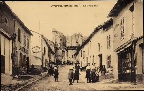 Ak Liverdun Meurthe et Moselle, La Grand' Rue, Boucherie