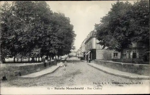 Ak Sainte Menehould Marne, Rue Chanzy