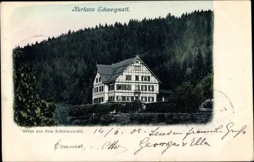 Ak Schweigmatt Raitbach Schopfheim in Baden, Kurhaus, Schwarzwald