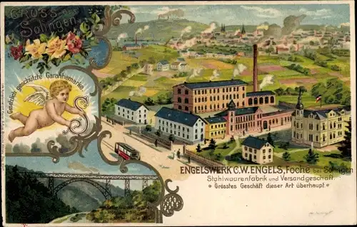 Litho Foche Solingen in Nordrhein Westfalen, Engelswerk, Stahlwarenfabrik C. W. Engels