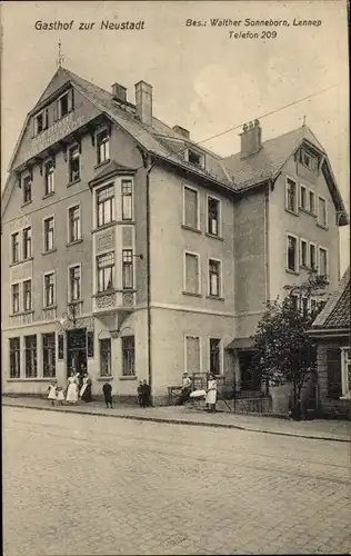 Ak Neustadt Lennep Remscheid im Bergischen Land, Gasthof zur Neustadt