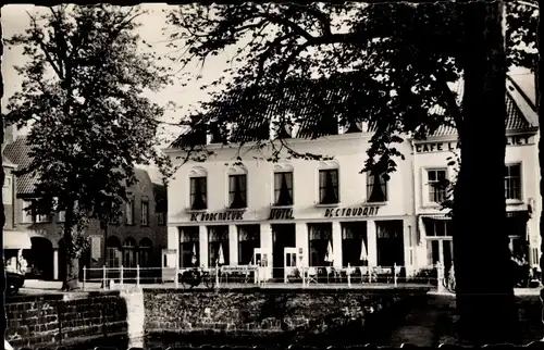 Ak Sluis Zeeland Niederlande, Hotel Cafe Restaurant de Korenbeurs