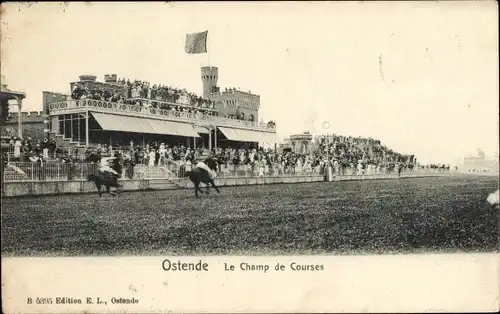 Ak Oostende Ostende Westflandern, Le Champ de Courses