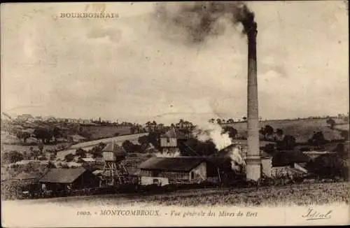 Ak Montcombroux Allier, Vue generale des Mines de Bert