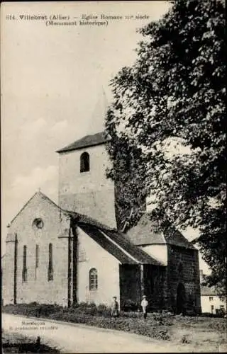 Ak Villebret Allier, Eglise Romane