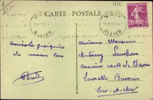 Ak Glozel Allier, Le Musee, Vue exterieure