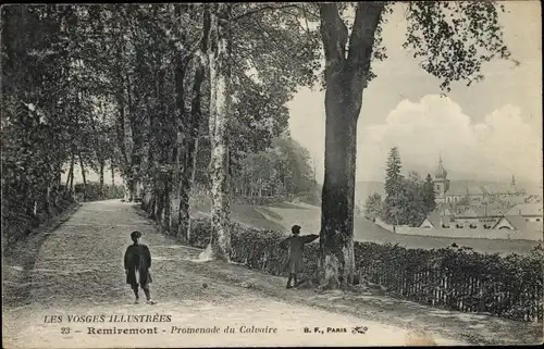 Ak Remiremont Lothringen Vosges, Promenade du Calvaire
