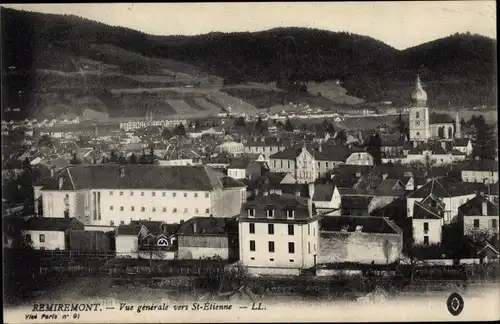 Ak Remiremont Lothringen Vosges, Vue generale vers Saint Etienne