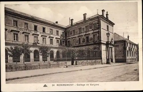 Ak Remiremont Lothringen Vosges, College de Garcons