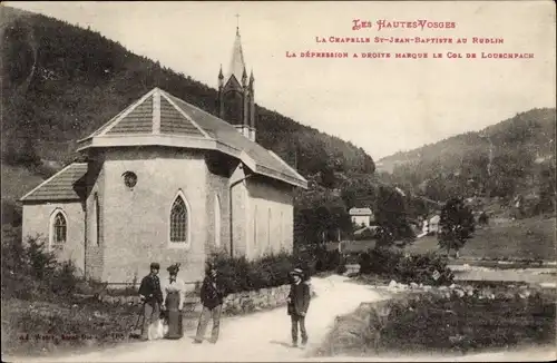 Ak Louschpach Lothringen Vosges, La Chapelle Saint Baptiste au Rudlin