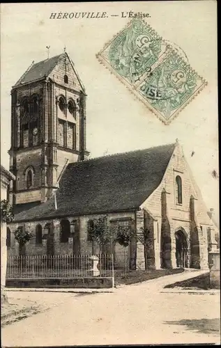 Ak Hérouville Saint Clair Calvados, L'Eglise