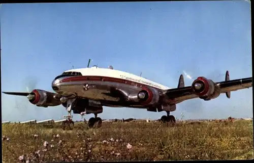 Ak Algerisches Passagierflugzeug, Lockheed Constellation, Cie. Air Algérie